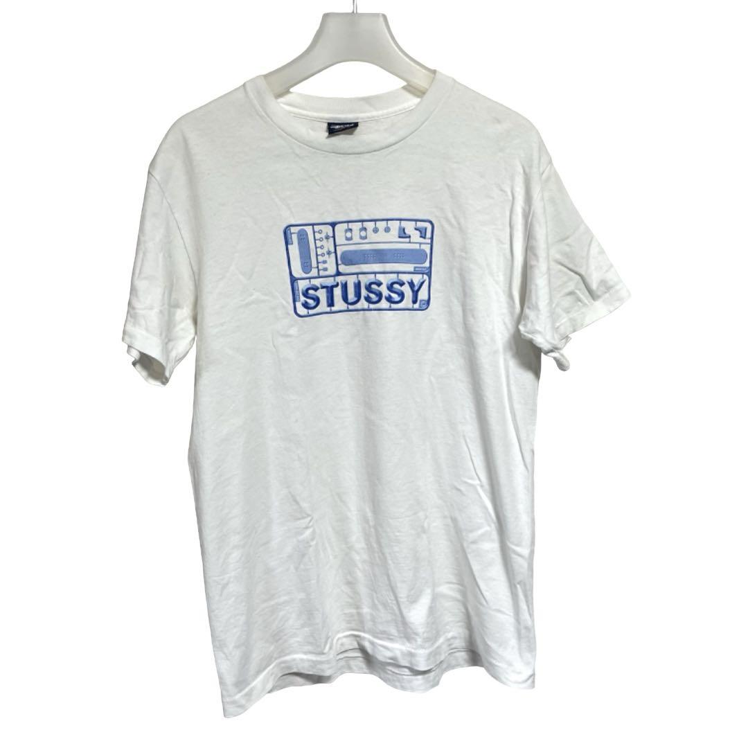 紺タグ オールドステューシー Tシャツ　プラモデルロゴ　USA製　M