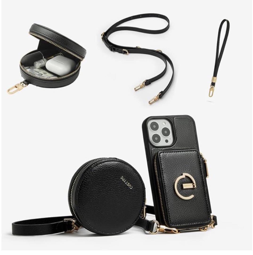 アイフォン14プロケース&ストラップ付き