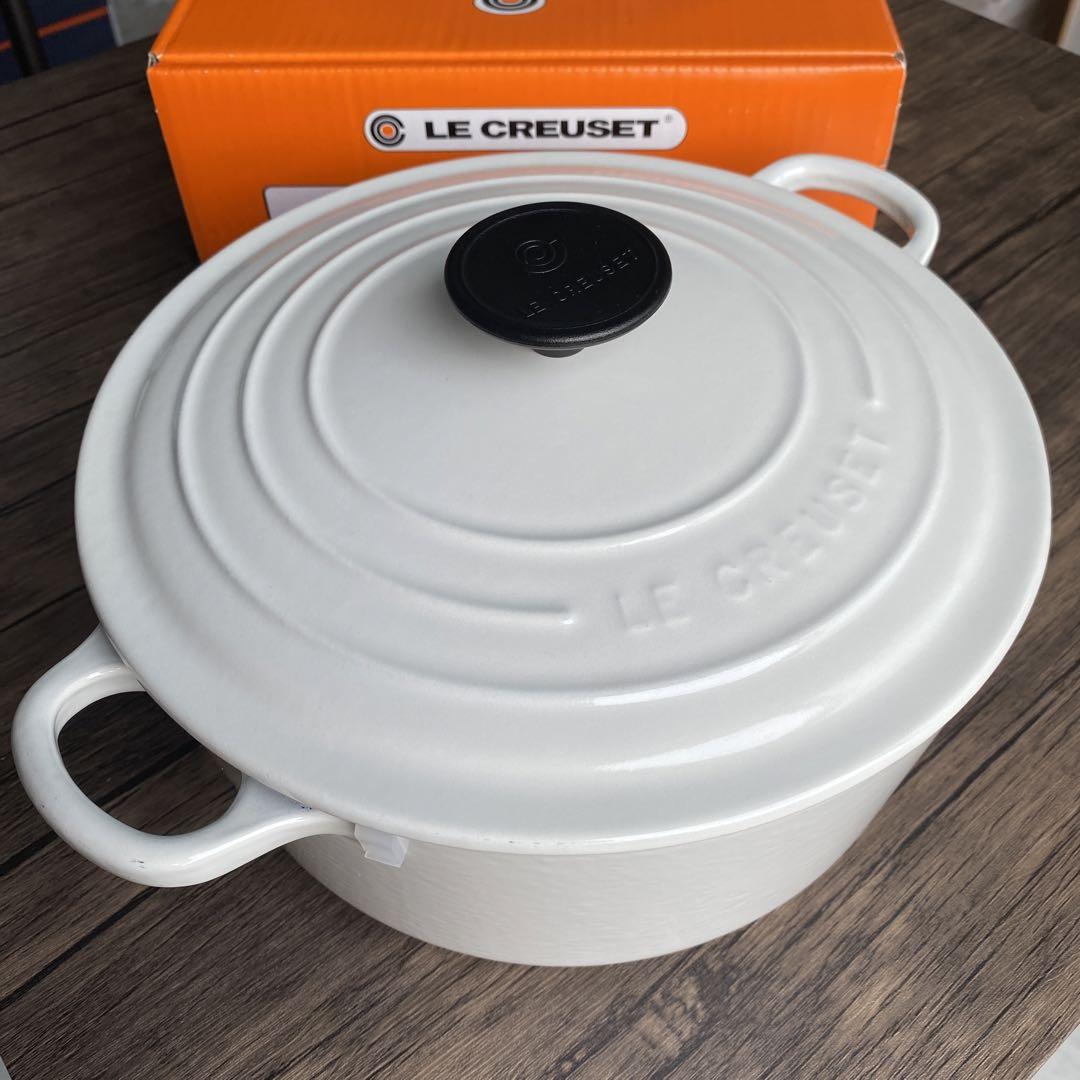 ル・クルーゼ　ココット・ロンド ホワイト 24cm