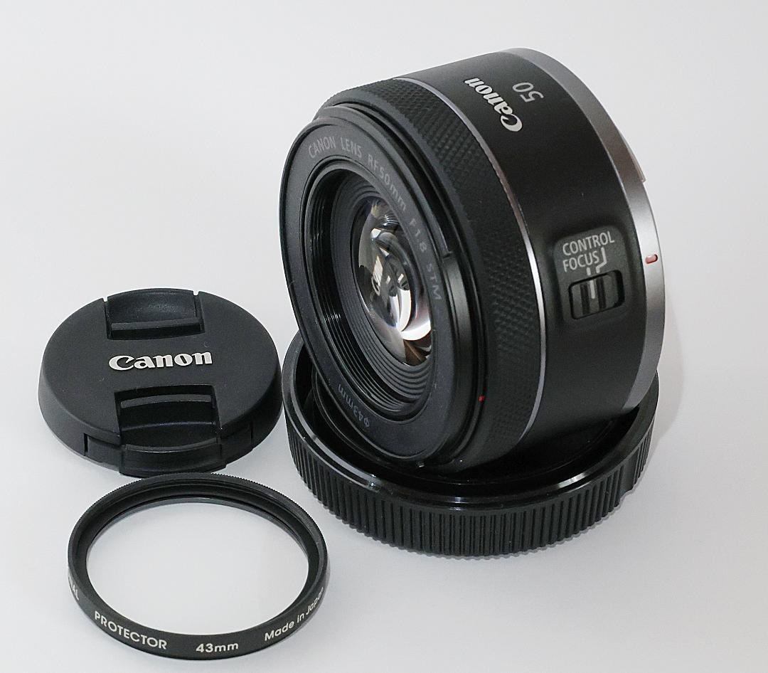 RF50mm F1.8 STM　キヤノン（フード、フィルター付き）