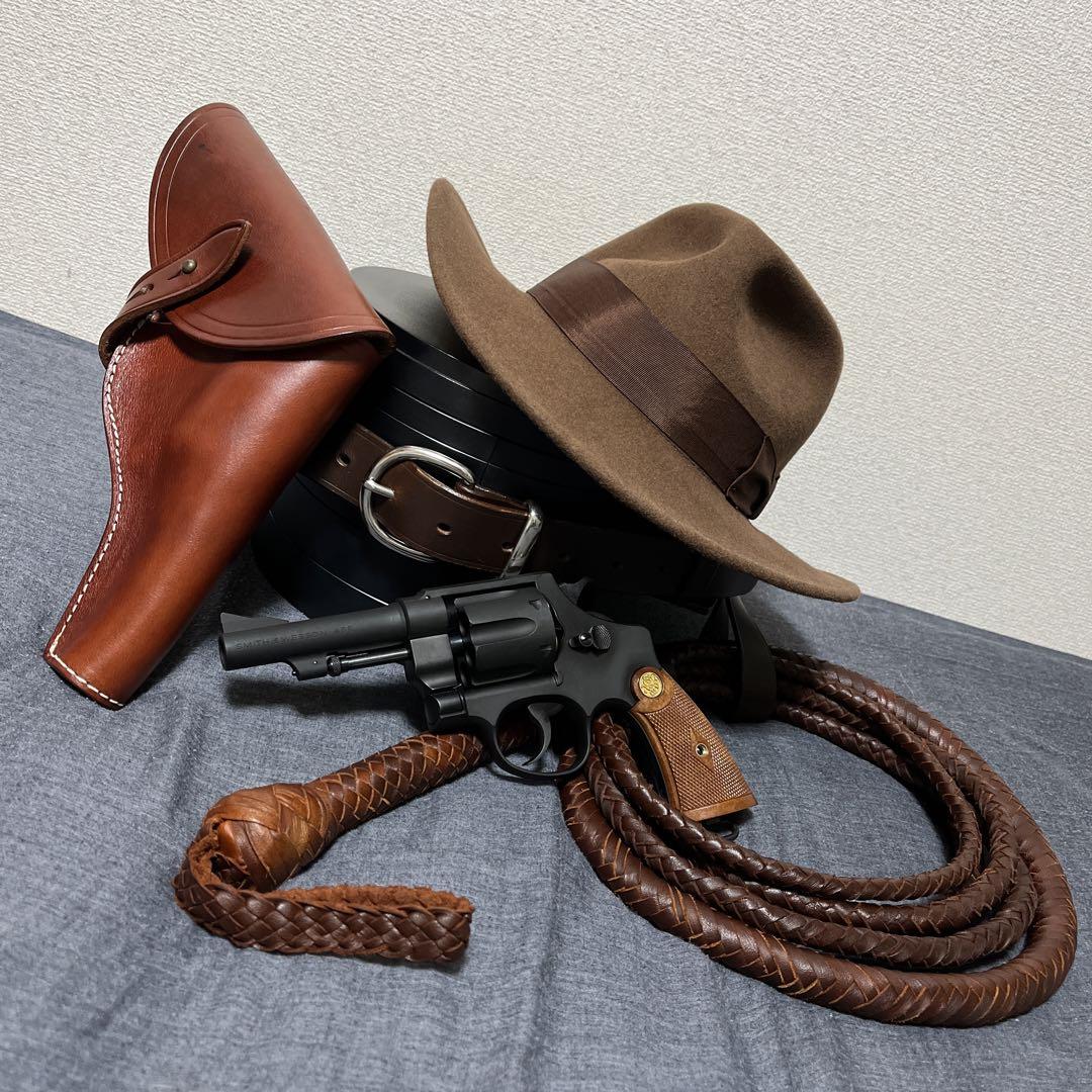 レイダース インディジョーンズ ガンベルト レプリカ 鞭ホルダー付 34インチ