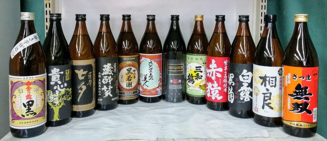 鹿児島産 芋焼酎 25度 900ml×12本Bセット