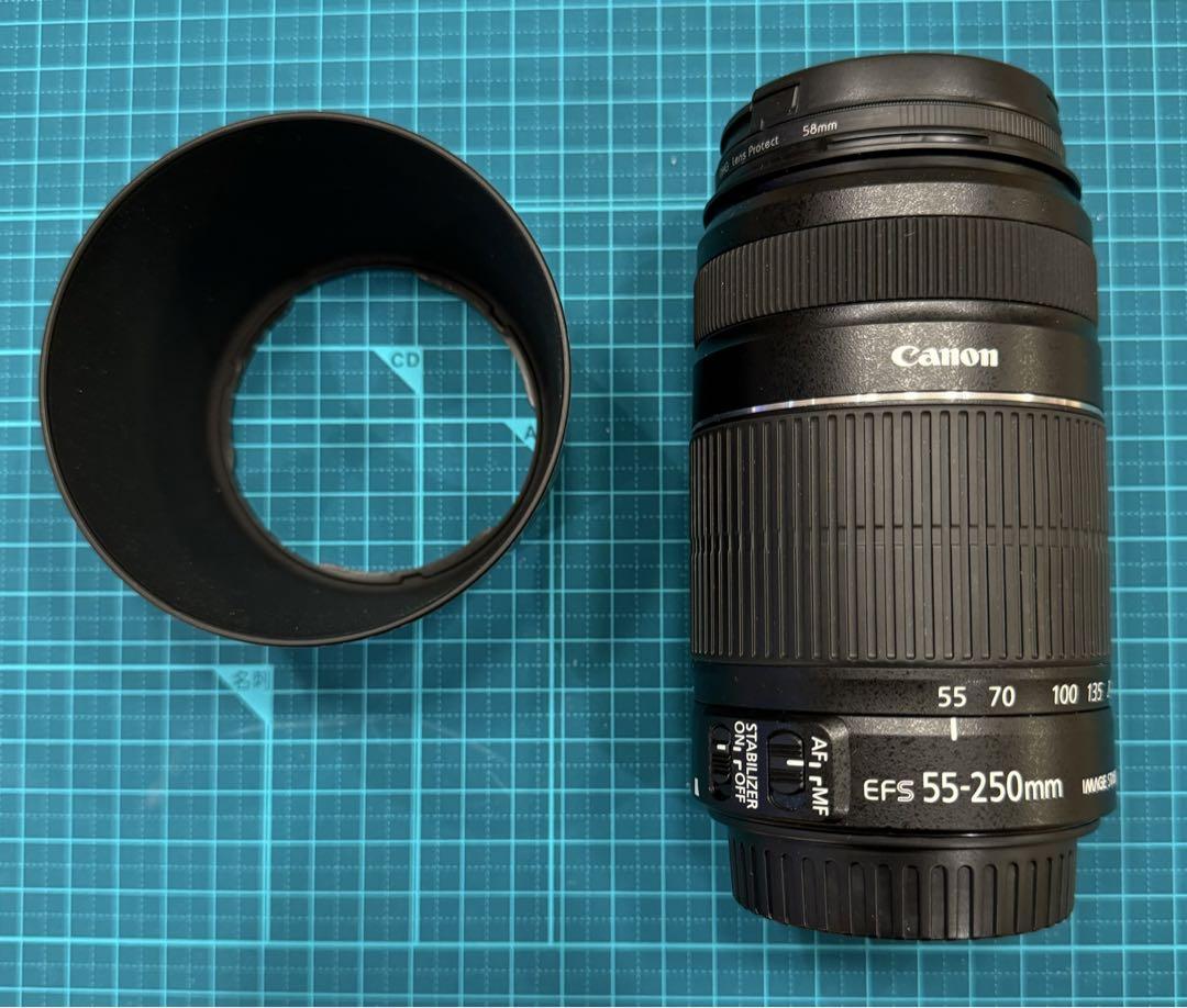 Canon キヤノン 望遠ズームレンズ EF-S55-250mm