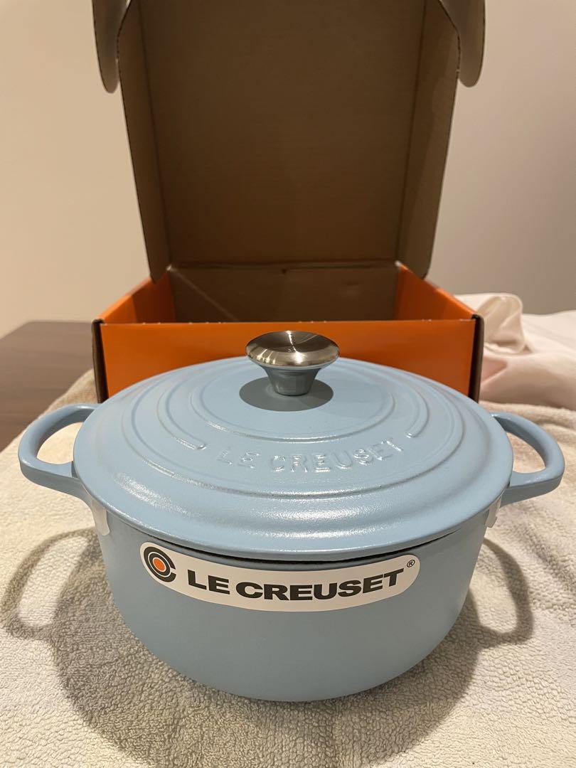 【激レア】ル・クルーゼ　ココットロンド　20センチ　シュガーブルー