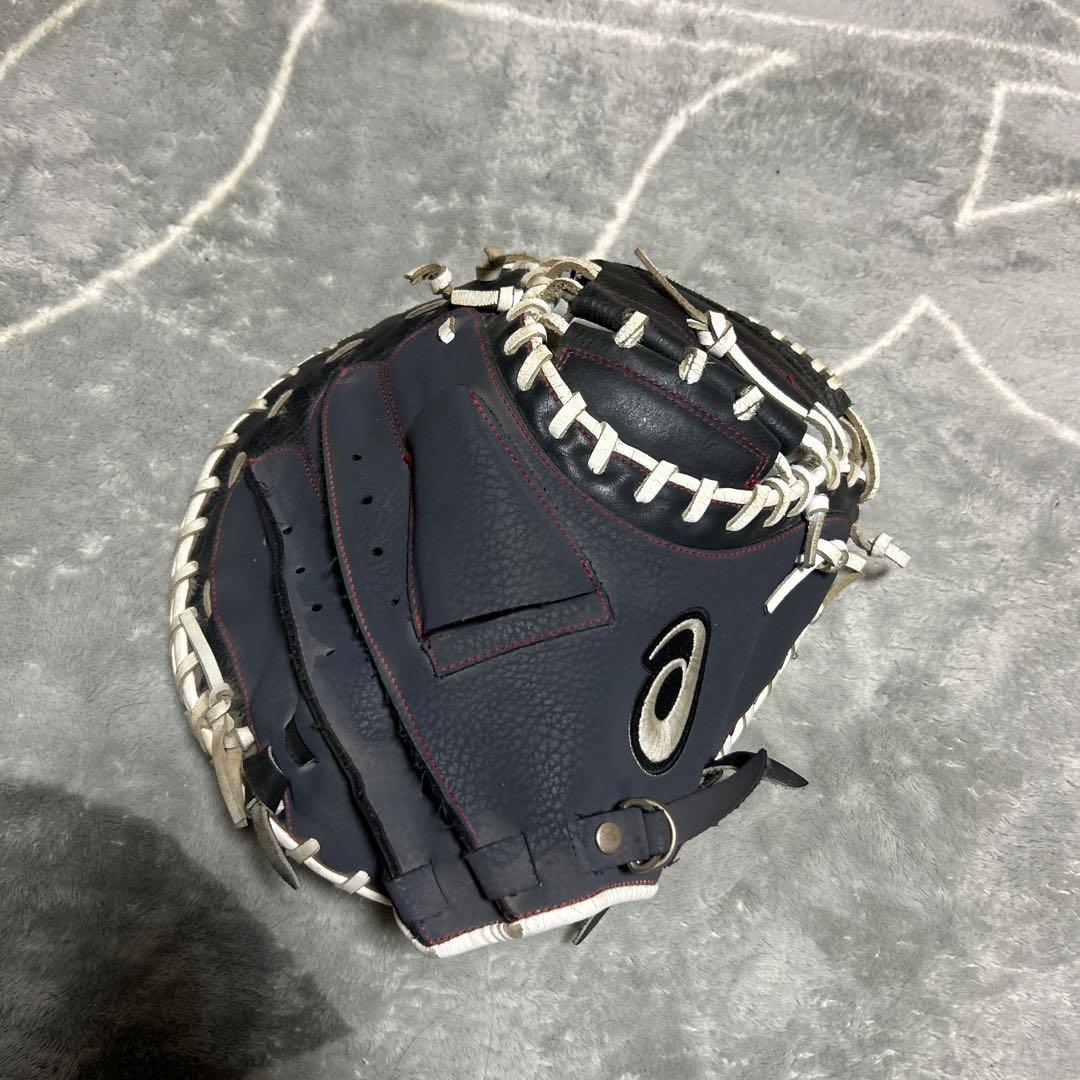 アシックス　キャッチャーミット　軟式用　グローブ袋付き