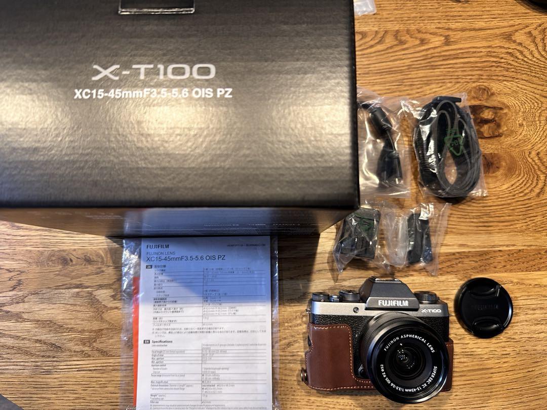 富士フイルム　X-T100 XC15-45mm レンズキット【美品・おまけ付】