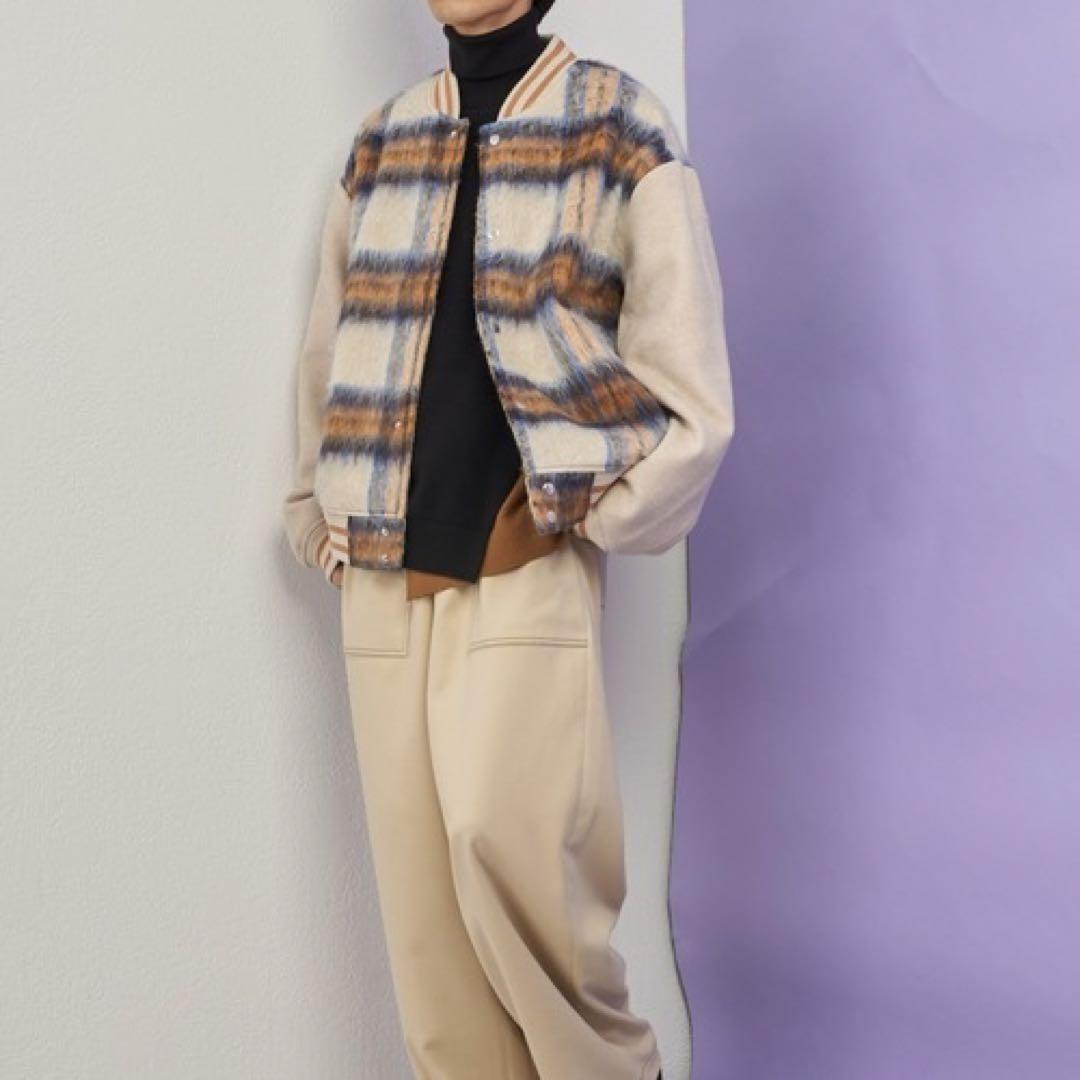 lui's neucon ルイス　ニューコン　チェック柄　ブルゾン　スタジャン