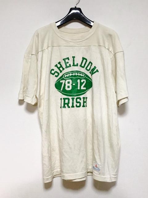 USA製80sアメリカ製チャンピオンchampion3段フットボールシャツ