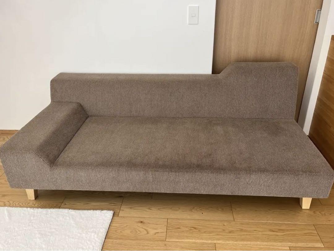 値下げ対応クッション付フランネルソファ　FLANNEL SOFA シエスタ