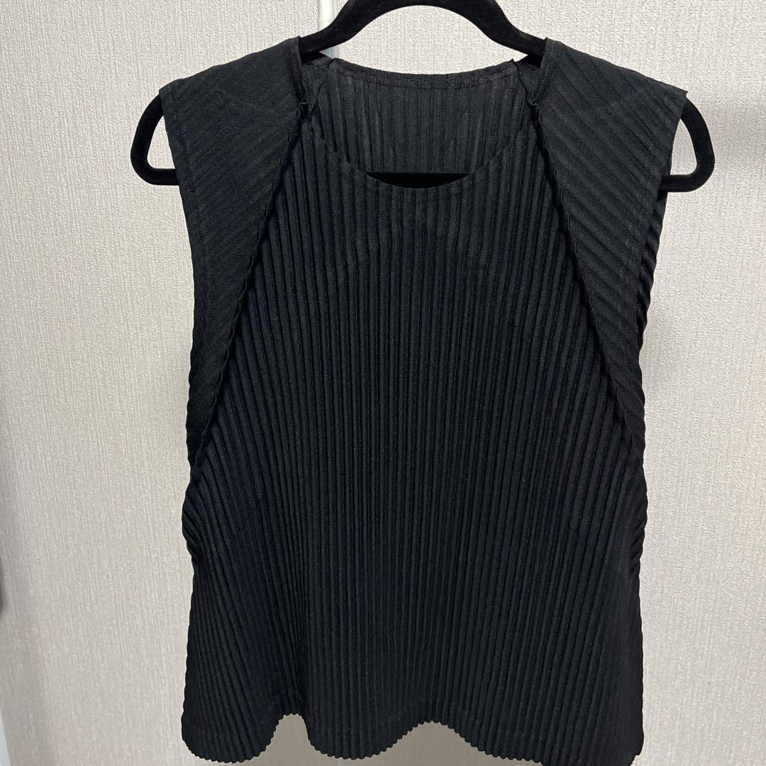 イッセイミヤケ オムプリッセ プリーツベスト