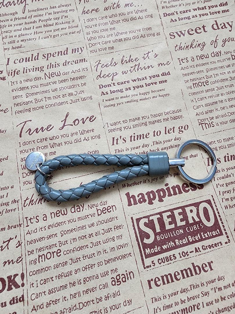 ボッテガヴェネタ　編み込み 　 パイソン キーリング 　キーホルダー