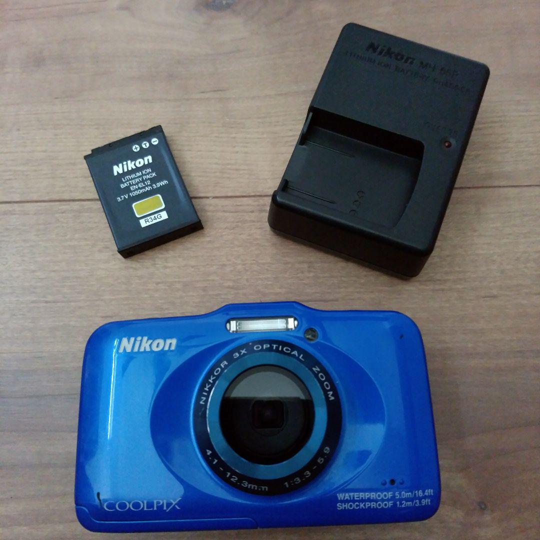 Nikon COOLPIX S31  防水　デジカメ　ブルー