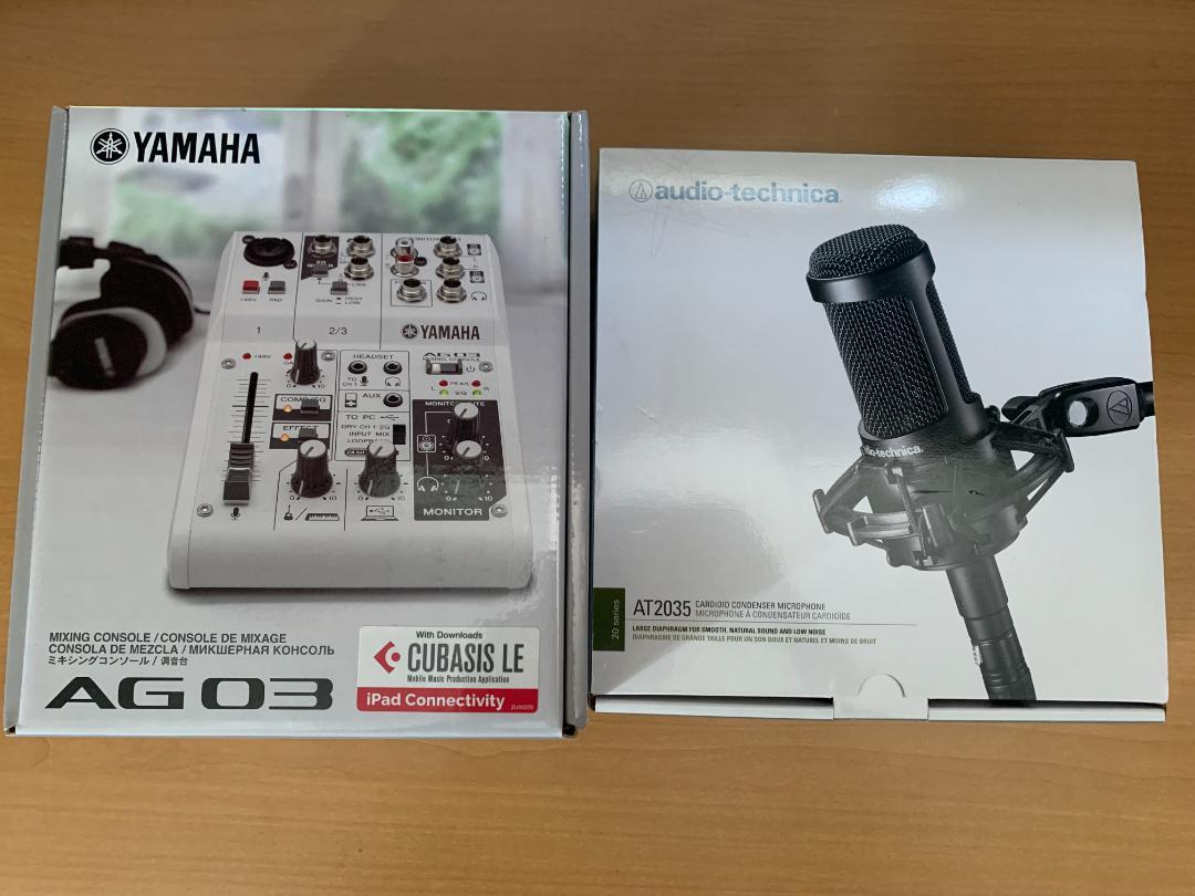 YAMAHA AG03 & Audio Technica AT2035セット