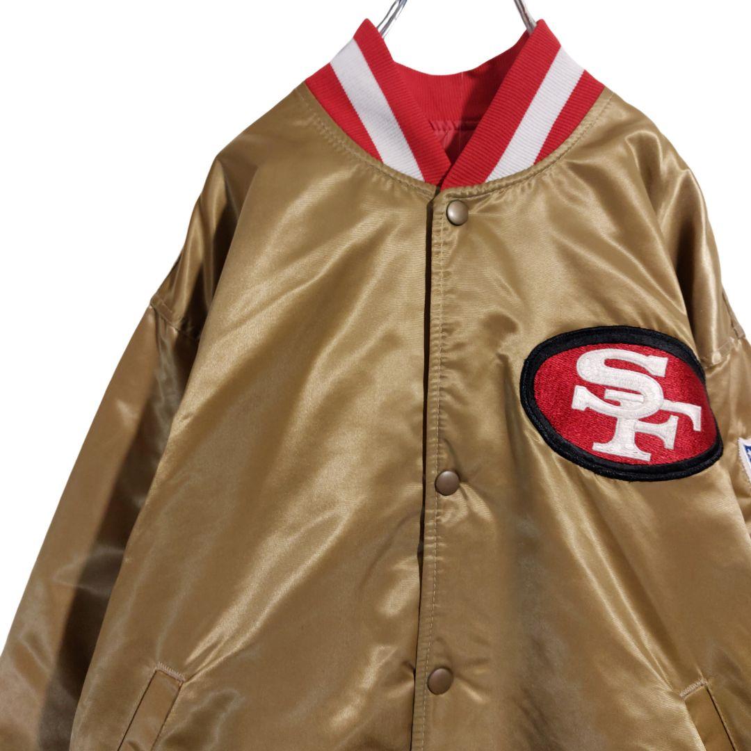90s USA製 STARTER スターター NFL 49ERS スタジャンXL