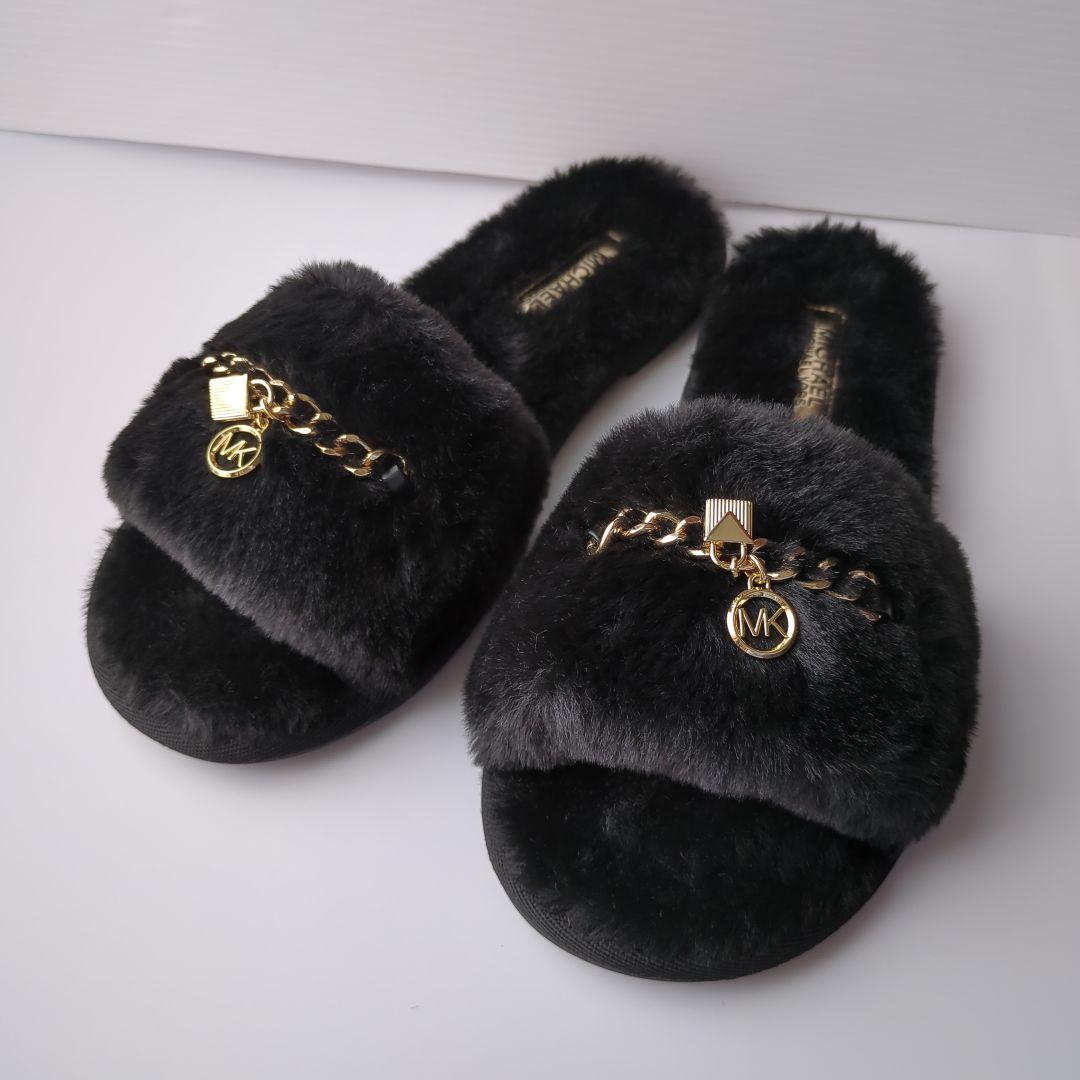 【美品】MICHAEL KORS ファーサンダル