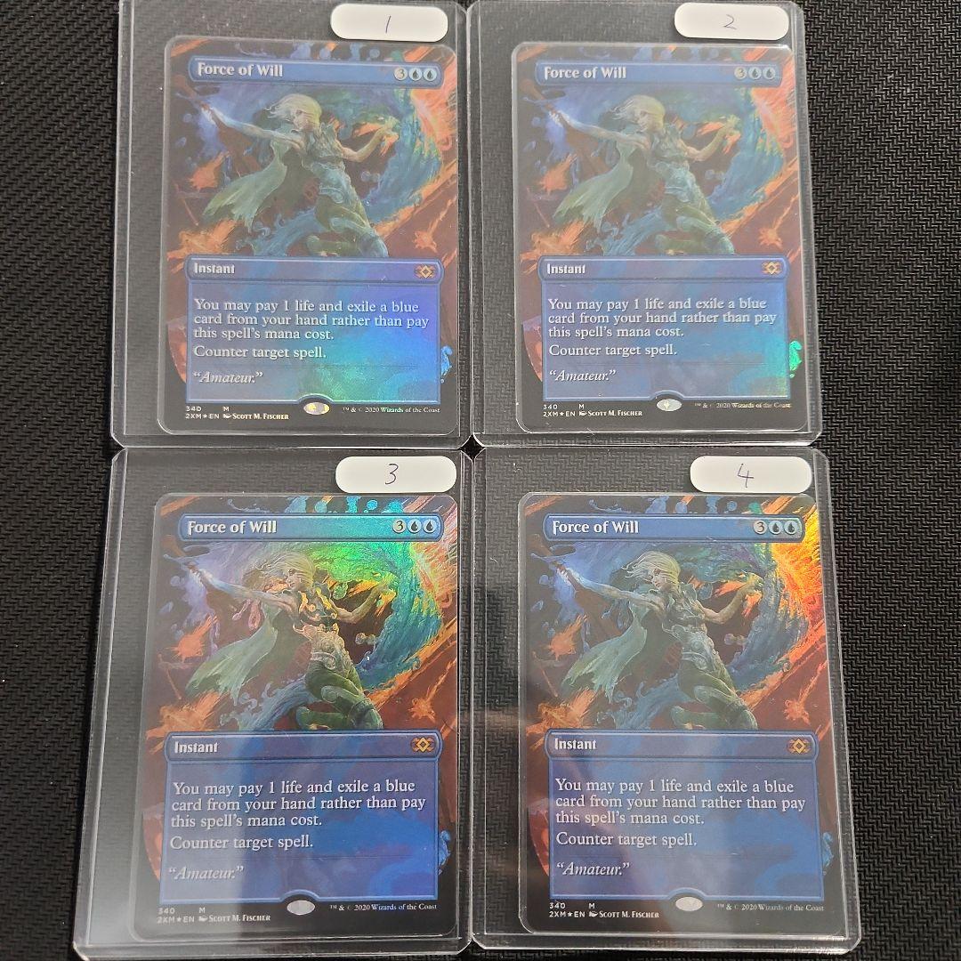 MTG 意志の力 英語 Foil 4枚セット