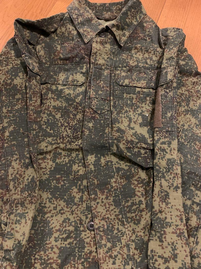 実物ロシア軍迷彩デジタルフローラ上下セット