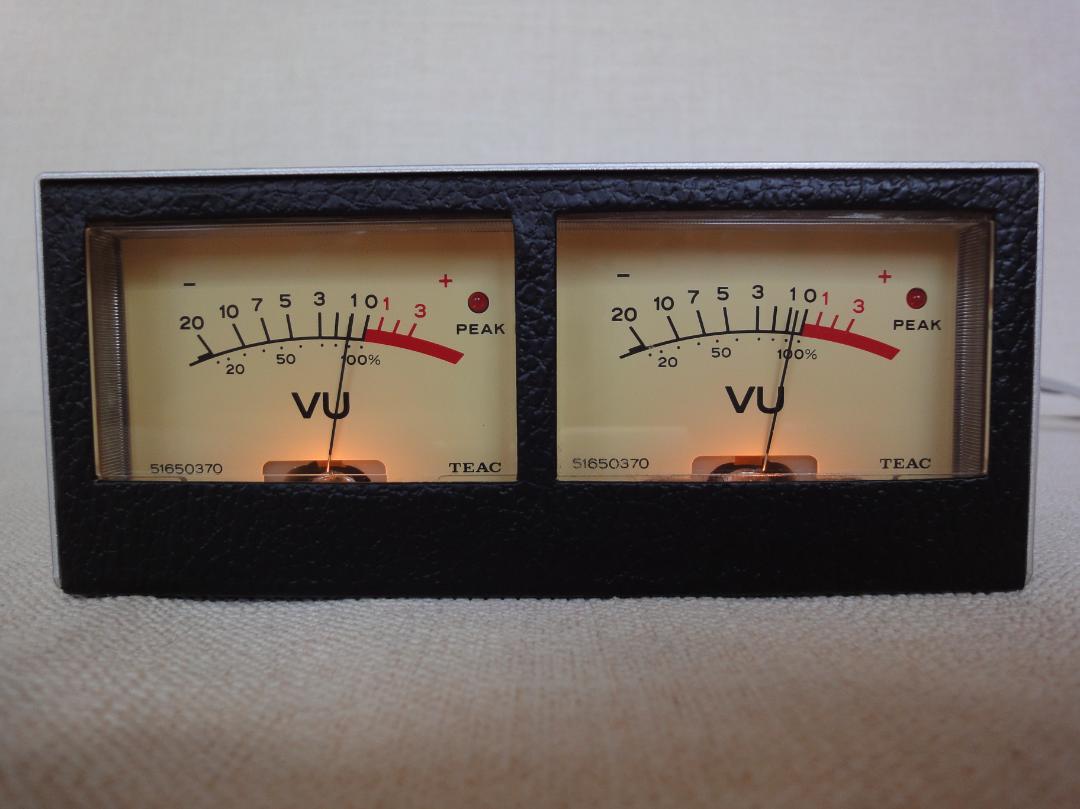 自作ステレオVUメーター174号機（TEACピーク表示機能付）