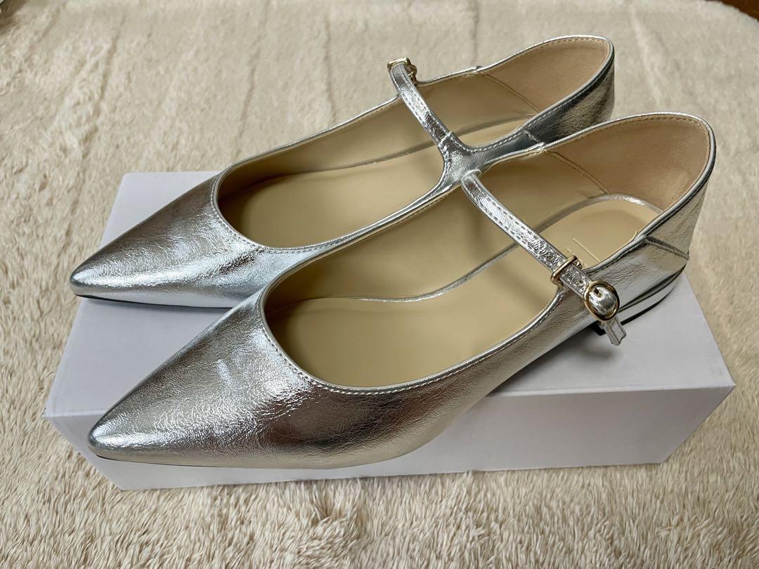 PLST プラステ　メリージェーン2WAYパンプス　シルバー L size