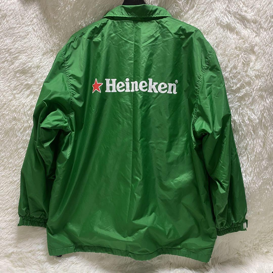 激レア　新品未使用　Heineken ナイロンジャケット　企業ジャケット　緑