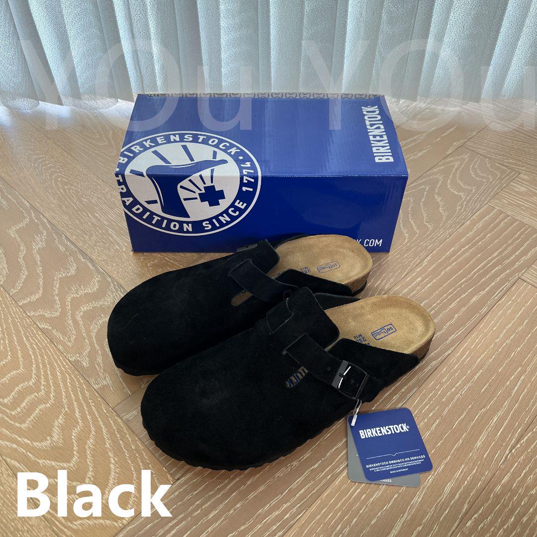 Boston BIRKENSTOCK ビルケンシュトック サンダル Black女