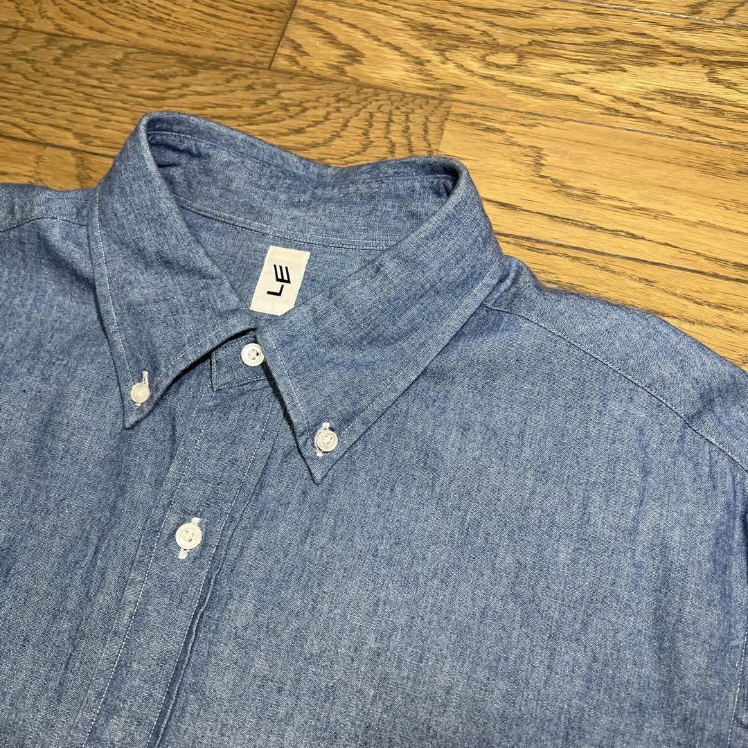 L.E EXTRA WIDE chambray B.D SHIRT 中古