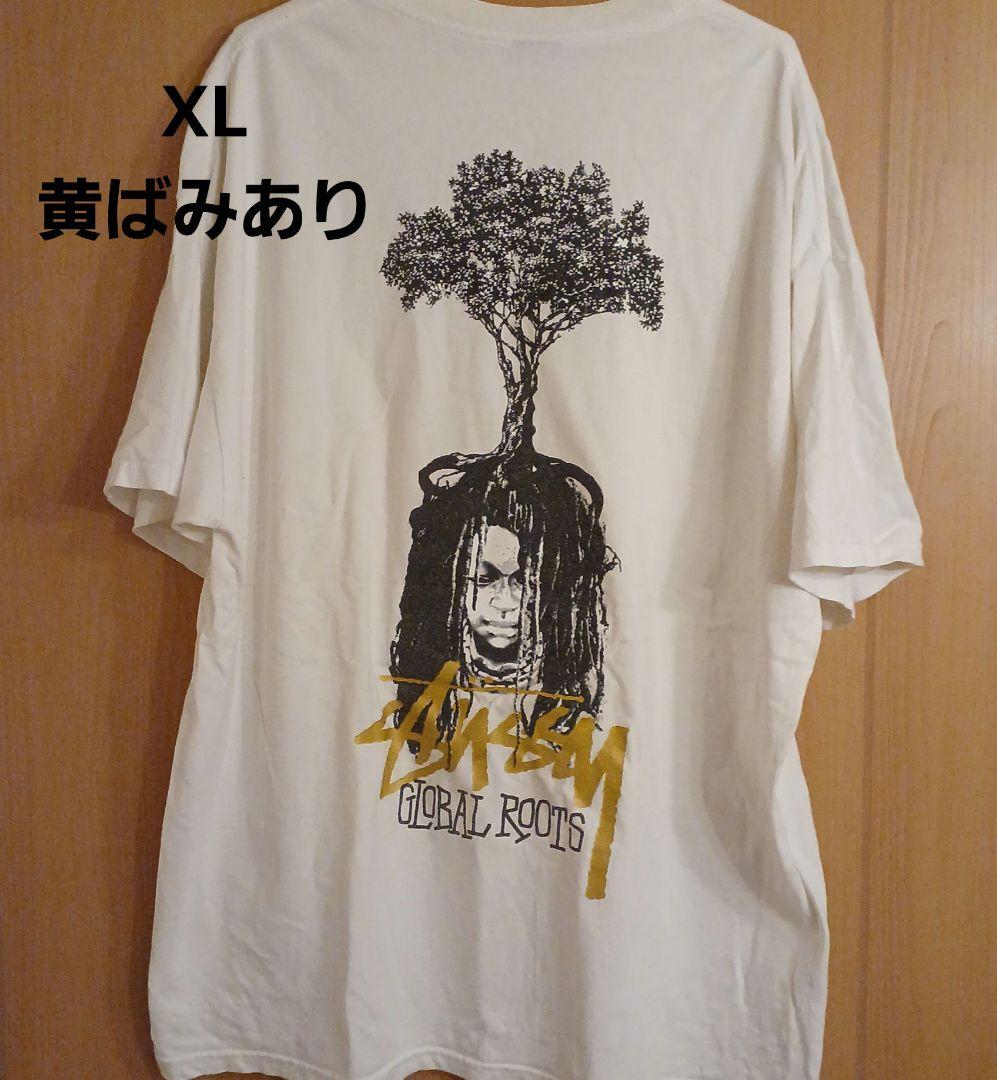 STUSSY　　XL　GLOBAL　ROOTS　ホワイト