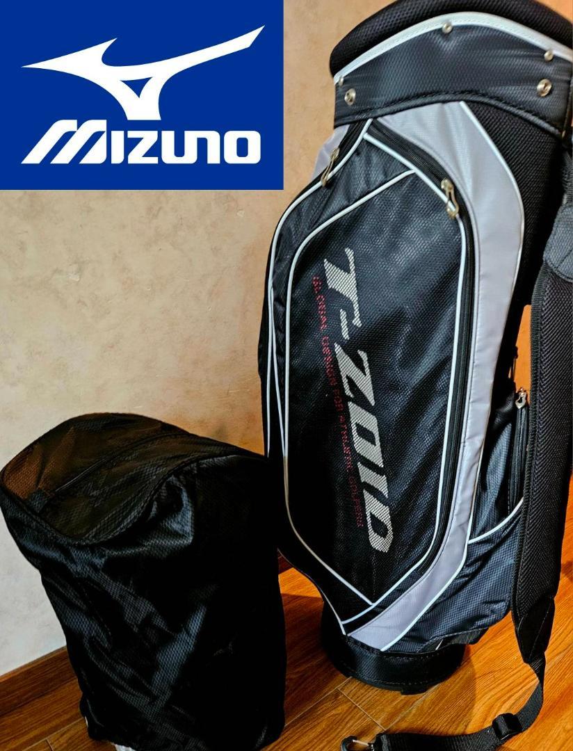 送料無料/超美品 絶対！お買い得 MIZUNO 高級キャディーバッグBKｘBL