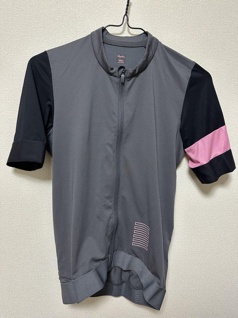 Rapha プロチームトレーニングジャージ 半袖/黒/ピンク S