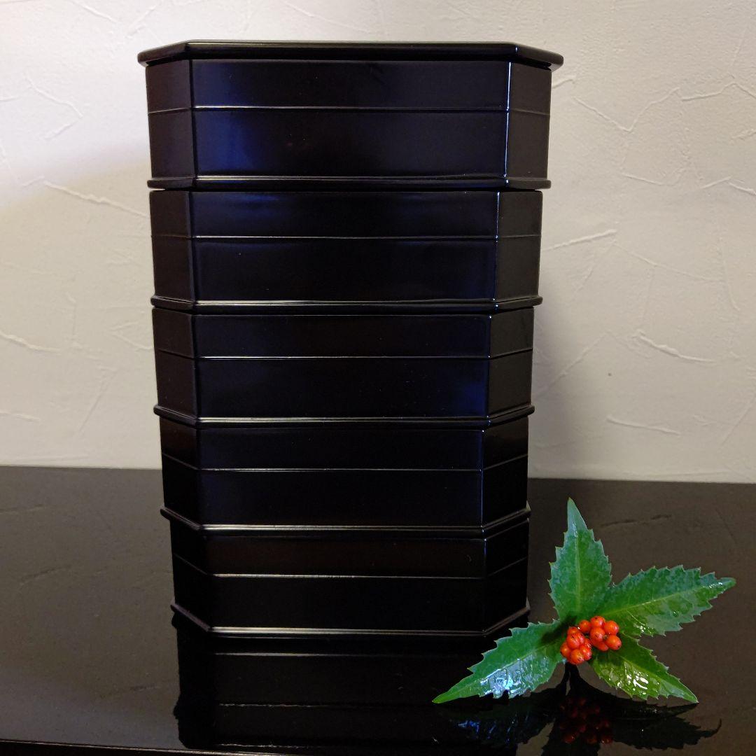 茶道具　縁高　真塗　木製　未使用に近い