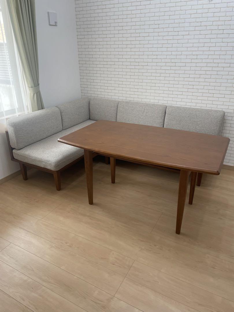 ウニコ　unico WICK ダイニング テーブル ソファ 3点セット