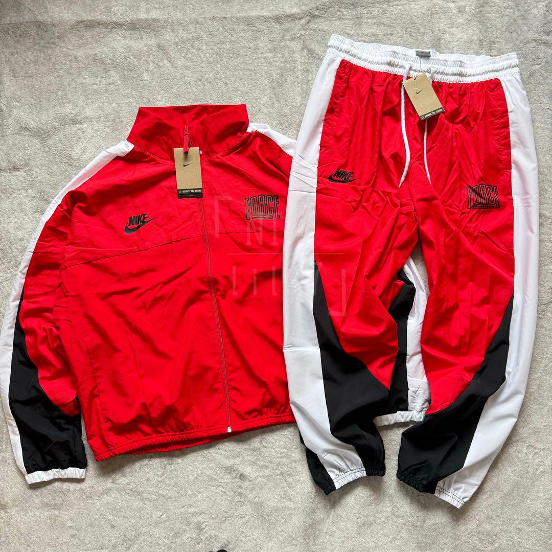 NIKE ジャケット AIR FORCE エアフォース パンツ レッド L