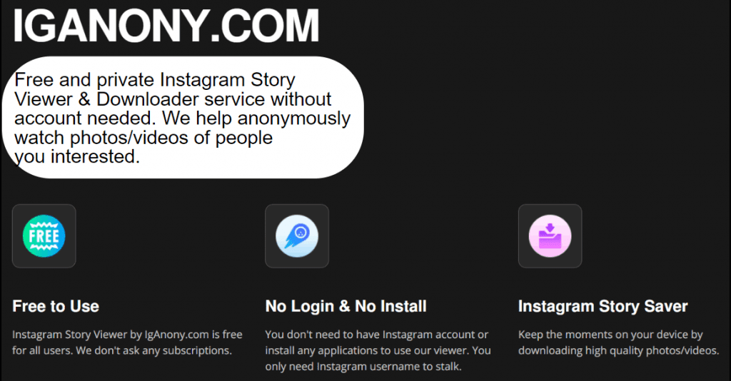 Iganony: Free Best Anonymous Instagram Story Viewer.