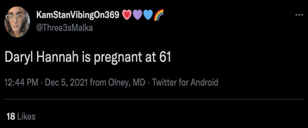 Is Daryl Hannah Pregnant at 61 1 Is Daryl Hannah Pregnant at 61 1