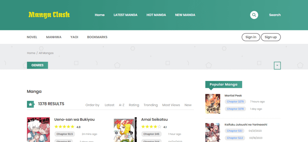 Mangaclash Manga Archives