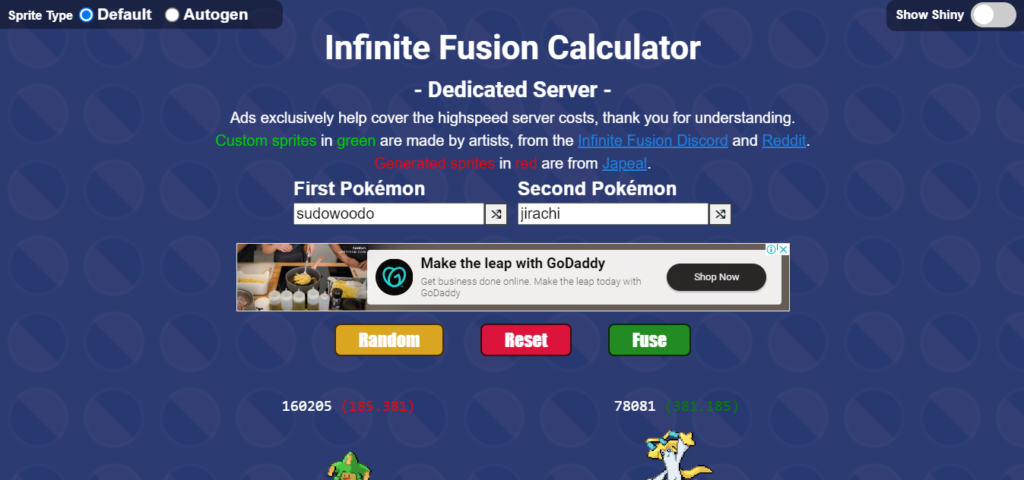 What is the Pokemon Infinite Fusion Calculator
