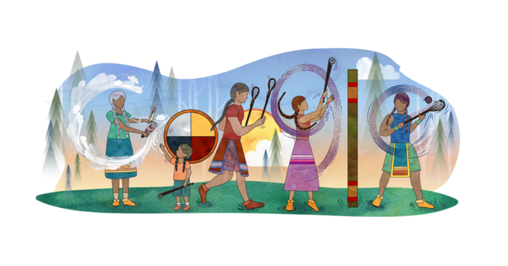 Google Doodle Celebrates Indigenous North American Stickball
