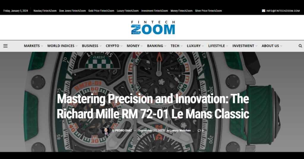 FintechZoom And Richard Mille