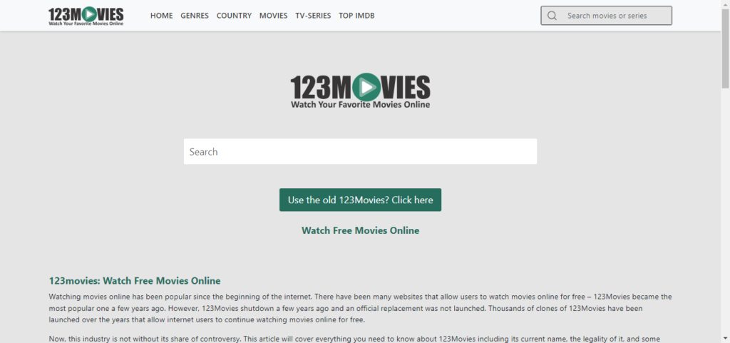 What is 0123Movies