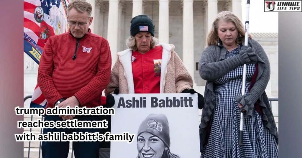 trump administration reaches settlement with ashli babbitt's family